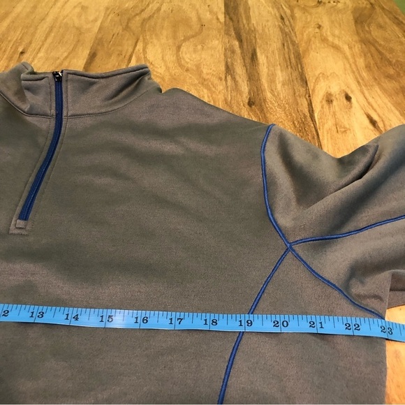 Peter Millar Crown Sport Golf Sweater Mens Size Medium Grey 1/4 Zip Long Sleeve - Picture 6 of 8